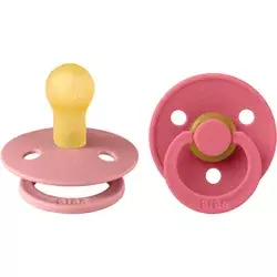 BIBS Cucle, 0-6m, 2 komada, Dusty pink & Coral