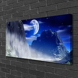 tulup.si Slika na platnu Noč luna mountain landscape 100x50 cm