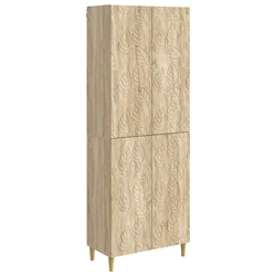 Set ormara 2 pcs Hrast sonoma Konstruirano drvo