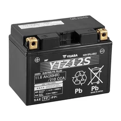 Yuasa Super MF YTZ12S Motorcycle Battery (integrated)