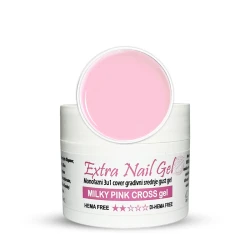 EXTRA NAIL GEL Cover gel za nokte Milky Pink, 15ml