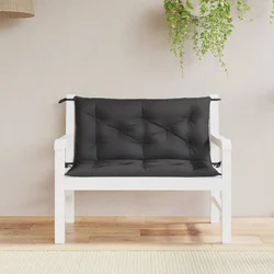 Jastuci za vrtnu klupu 2 kom crno 100x50x7 cm tkanine Oxford