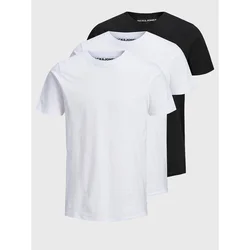 JACK & JONES Majica  črna / bela