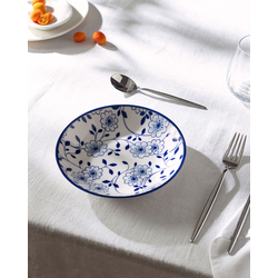 Madame Coco Duboki tanjir Reve Bleu, 20 cm, Plavo-beli