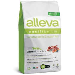 ALLEVA Suva hrana za odrasle osetljive pse malih i srednjih rasa Equilibrium jagnjetina i okeanska riba 2kg
