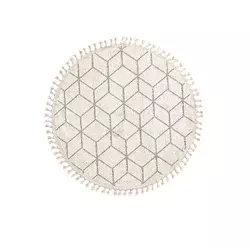 Conceptum Hypnose Tepih Bukle 1407, O200 cm, Beli