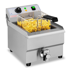 Električni cvrtnik - 16 L - Odtočna pipa - 230 V
