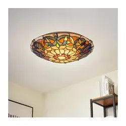 Brilagi - Tiffany vitražna plafonska lampa LUISA 2xE27/60W/230V prečnik 40 cm