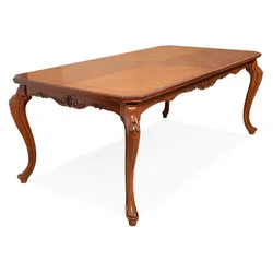 Casa Padrino luxury baroque dining table brown - Extendable Baroque style solid wood kitchen table - Magnificent luxury dining room furniture in the baroque style - Baroque dining room furniture