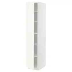 METOD Visoki element s policama, bela/Vallstena bela, 40x60x200 cm