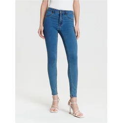 Sinsay - Mid rise skinny farmerke - plavi džins