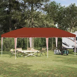 Rastezljivi šator za zabave 575 x 290 x 245 cm Terakota