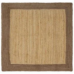 Tepisi za područja Siva 160 x 160 cm Juta