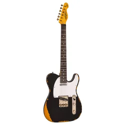 Vintage V62 ICON Electric Guitar ~ Distressed Black