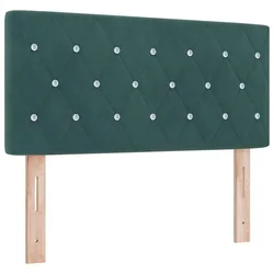 Vidaxl Vzglavje Temno zelena 90 cm Žamet