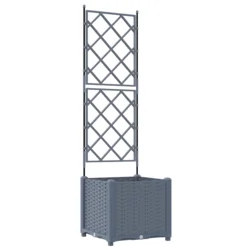 Vrtna saksija Svijetlo siva 40 x 40 x 143 cm Plastika