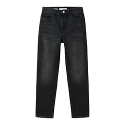 MANGO Kavbojke NEWMOM črn denim