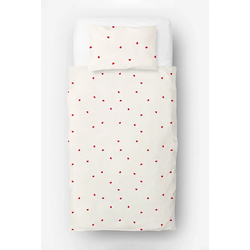 Stefan Set posteljine 1400, 140x200cm, Belo-crveni