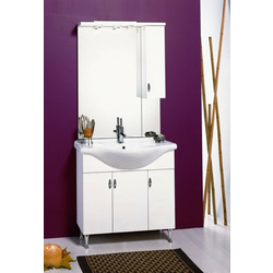 PROGETTO IDEA STELLA kopalniška omarica Toscana 01035 (81cm), sijajno bela