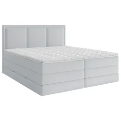 MID.YOU POSTELJA BOXSPRING 160 cm  x 200 cm , tekstil svetlo modra