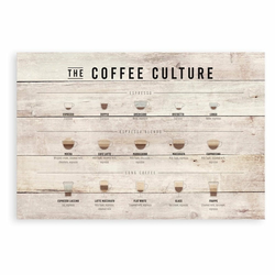 Drveni ukrasni znak 60x40 cm Coffee Culture – Really Nice Things