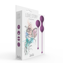 Lola games Vaginalne kuglice Set for Easy and Medium Level Love Story Carmen Lavender Sunset
