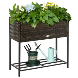 Homestar Dvignjena vrtna greda 70x30x72 cm rjava