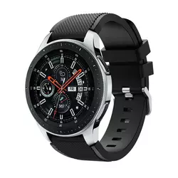 Silikonski pas za Samsung Galaxy Watch 46 mm - črn