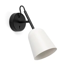 FARO 28258 - Zidna lampa STUDIO 1xE14/8W/230V bela/crna