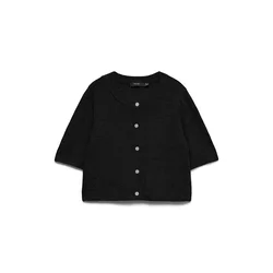 VERO MODA Pletena jopa VMSoffe črna