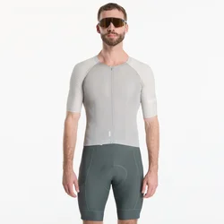 Dres Rapha Mens Pro Team Aero Jersey IV Smoky Silver/ White L