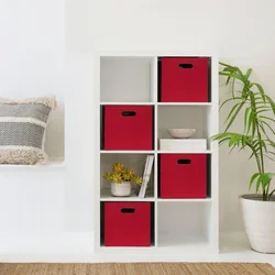 Aberto Design Set kutija za odlaganje stvari HMY-6358, 4 komada, Crveni