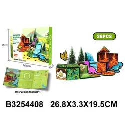 Magnetne puzle za decu za kreativno slaganje oblika ( 440801k )