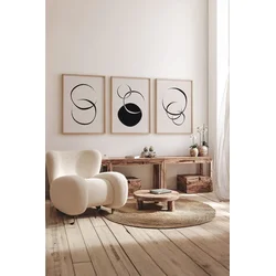 Wallity slika 3Dartsoho79, 3 dijela, 33 x 48 cm