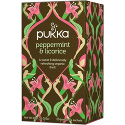 Pukka Peppermint & Licorice, ekološki čaj, 20 vrečk