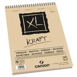 Blok a3 sa spiralom 90g 60 lista xl kraft canson 400039142