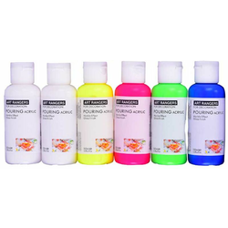 Boja akrilna pouring 6/1 set fluo 6x100ml pma06100f-1 art ranger