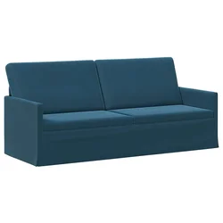 vidaXL 3-sedna sofa Modra 190 x 81 x 82 cm Žamet
