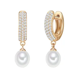 Valero Pearls Uhani zlata/biserno bela