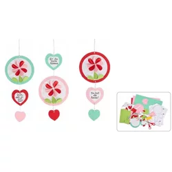 Haba Craft Kit Kreativni set Viseče dekoracije Srca in rože