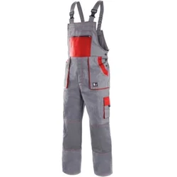 Canis Radne pantalone na tregere luxy robin sivo-crvene vel.58 ( 55206 )