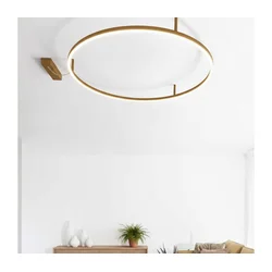 Ideal Lux - LED Plafonsko svetlo ORACLE SLIM LED/29W/230V 3000K prečnik 50 cm zlatna