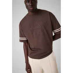 Guess Majica 183471 Rjava Classic Fit