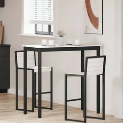 Stol za bar Bijelo 110 x 55 x 105 cm Čvrsto borovo drvo