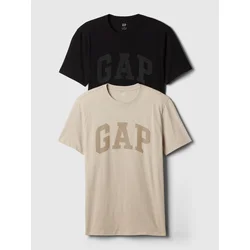GAP Cotton T-shirt with logo, 2 pcs - Mens