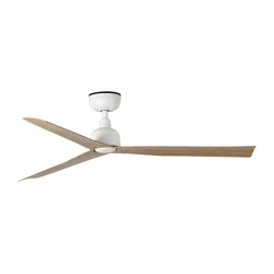FARO 34370 - Plafonski ventilator MARINE M, prečnik 125 cm, braon/bela, IP44 + daljinski upravljač
