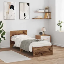 vidaXL Konstrukcija postelje Star les 75 x 190 cm Konstruiran les