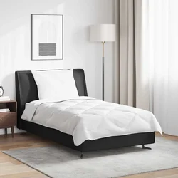 vidaXL Odeja z blazino 2 pcs Bela Mikrovlakna