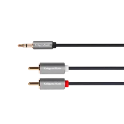 KRUGER&MATZ AUX 3.5mm Audio kabl na 2RCA stereo 1.8 m KM1214