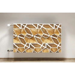 tulup.si Pokrov radiatorja Leseni vzorec 100x60 cm